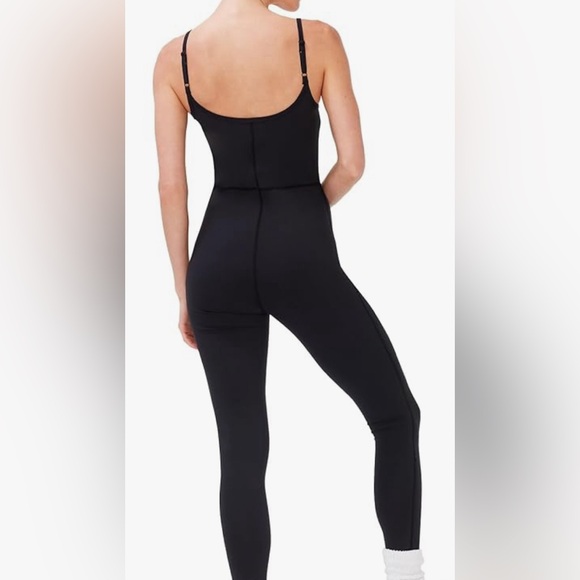 KUT & SO Yoga Bodysuit – Spaghetti Straps Workout Jumpsuit Stretch Jersey Fabric - Picture 2 of 10